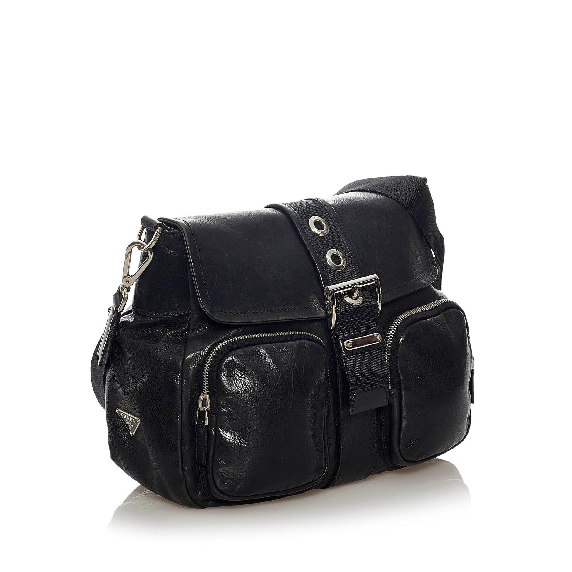 Prada Leather Crossbody Handbag Style 3 - Rovelle Bags