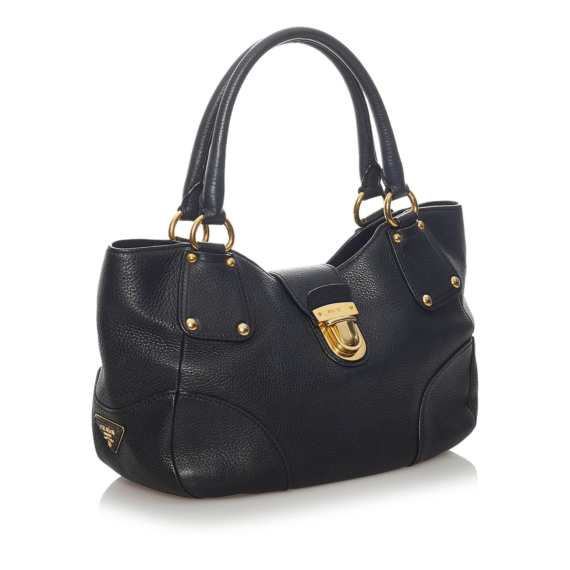Prada Leather Handbag Style 16 - Rovelle Bags