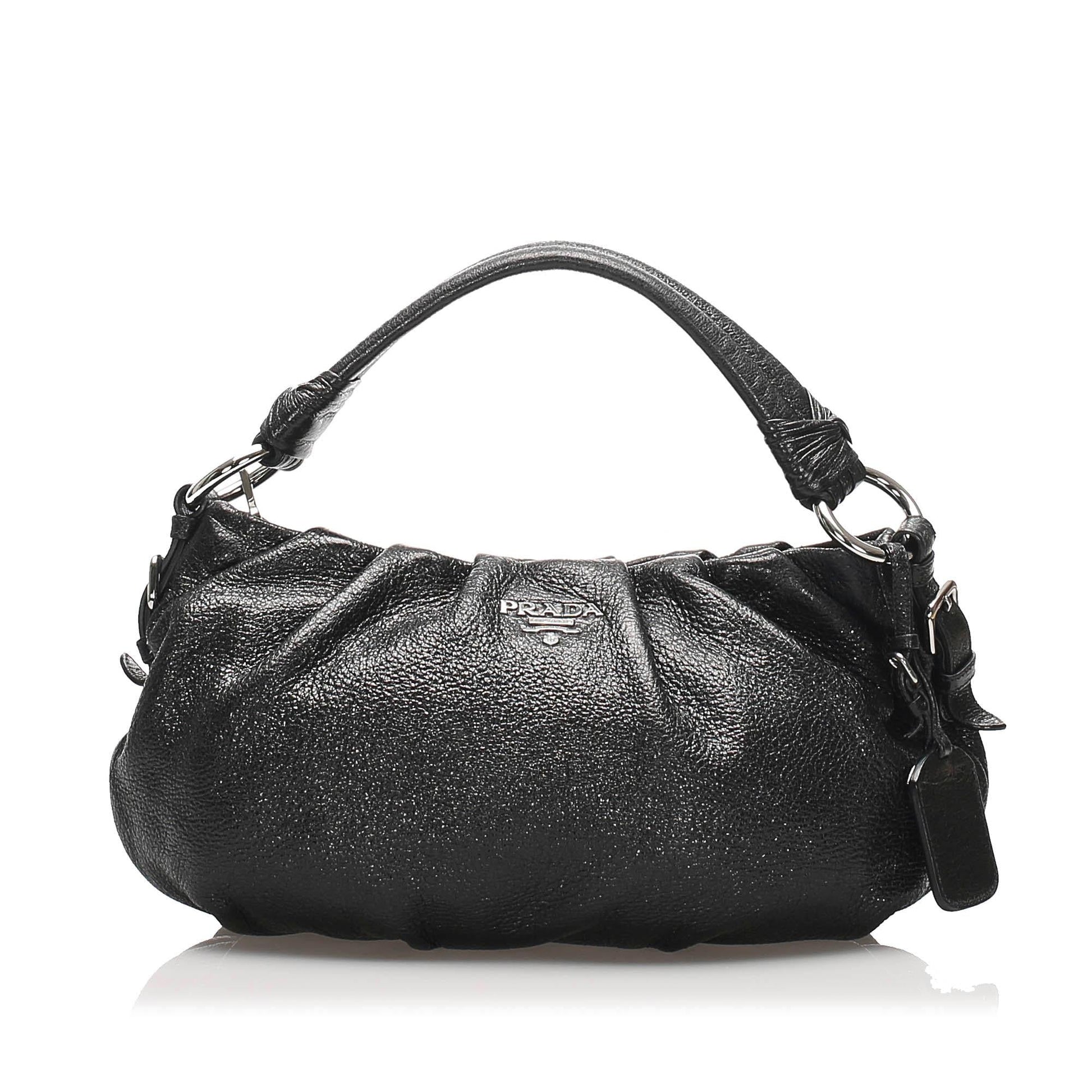 Prada Leather Shoulder Handbag Style 45 - Rovelle Bags