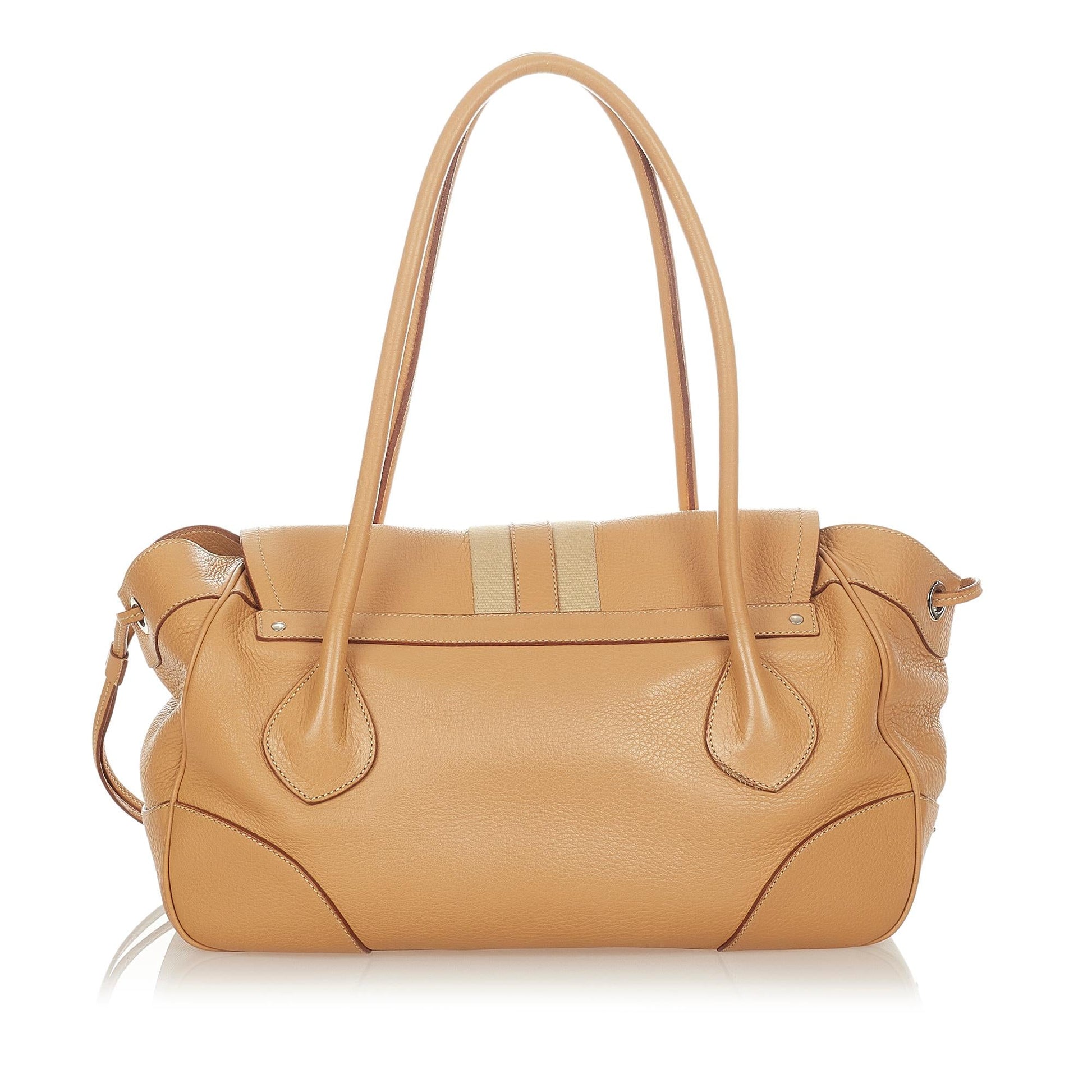 Prada Leather Shoulder Handbag Style 44 - Rovelle Bags