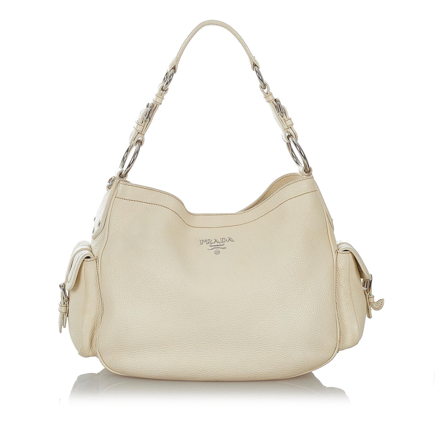 Prada Leather Shoulder Handbag Style 49 - Rovelle Bags