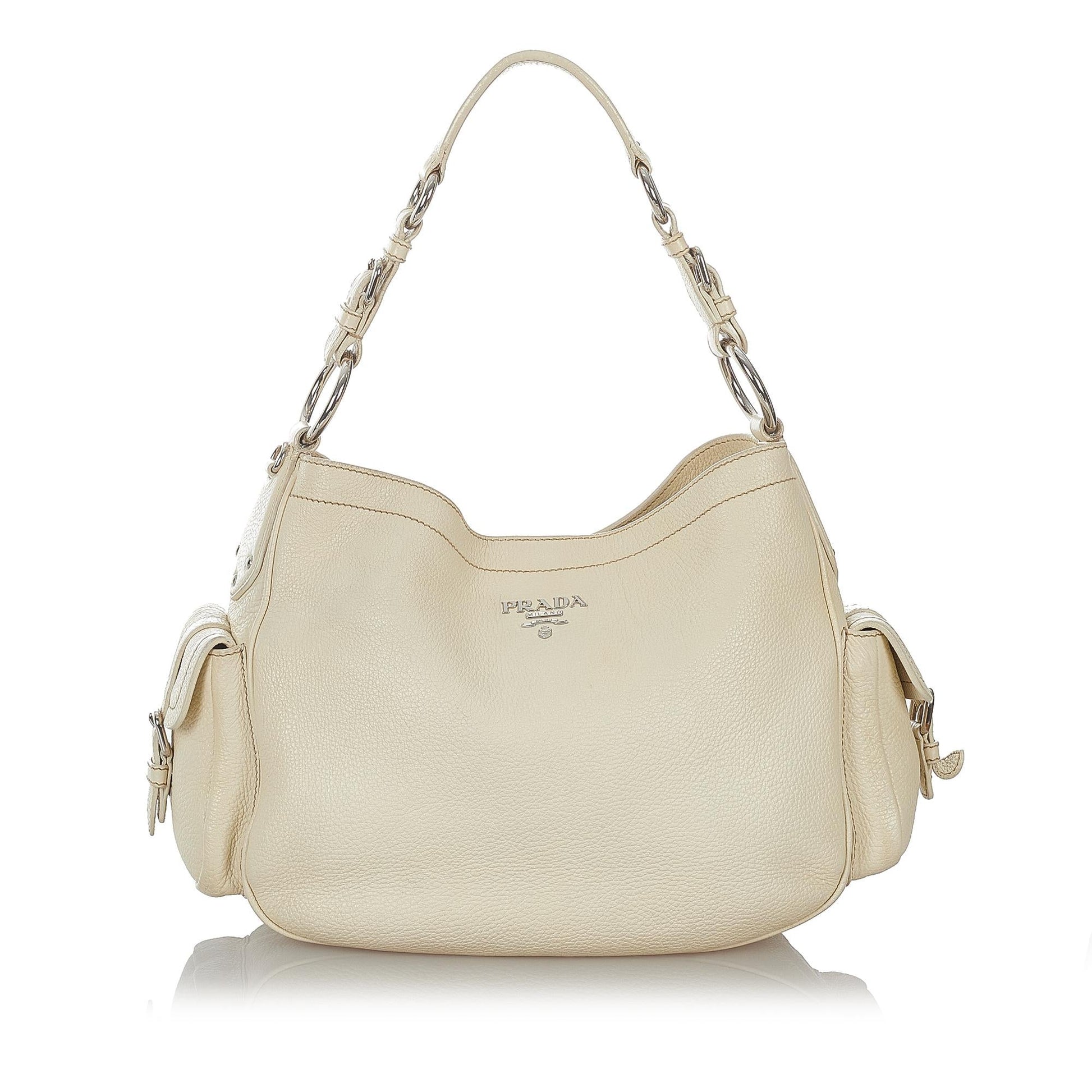 Prada Leather Shoulder Handbag Style 49 - Rovelle Bags