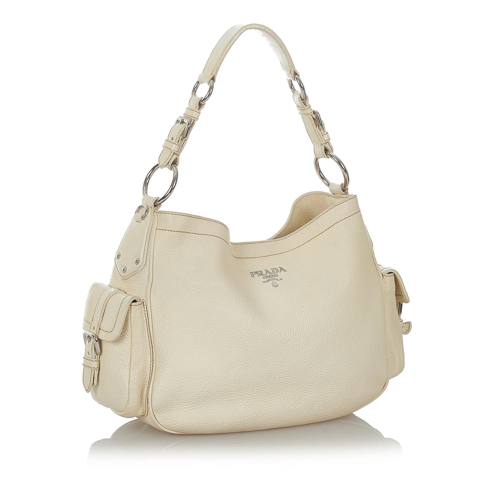 Prada Leather Shoulder Handbag Style 49 - Rovelle Bags