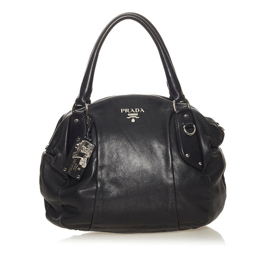 Prada Leather Shoulder Handbag Style 42 - Rovelle Bags