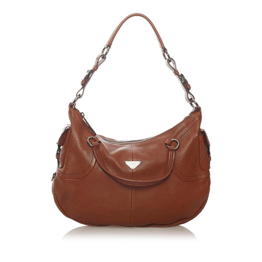 Prada Leather Shoulder Handbag Style 40 - Rovelle Bags