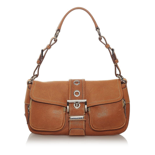 Prada Leather Shoulder Handbag Style 38 - Rovelle Bags
