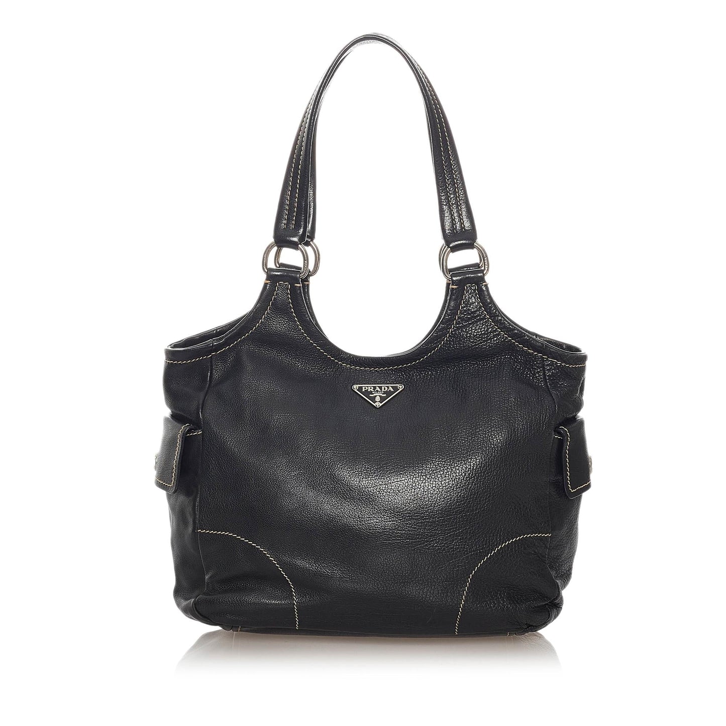 Prada Leather Shoulder Handbag Style 36 - Rovelle Bags