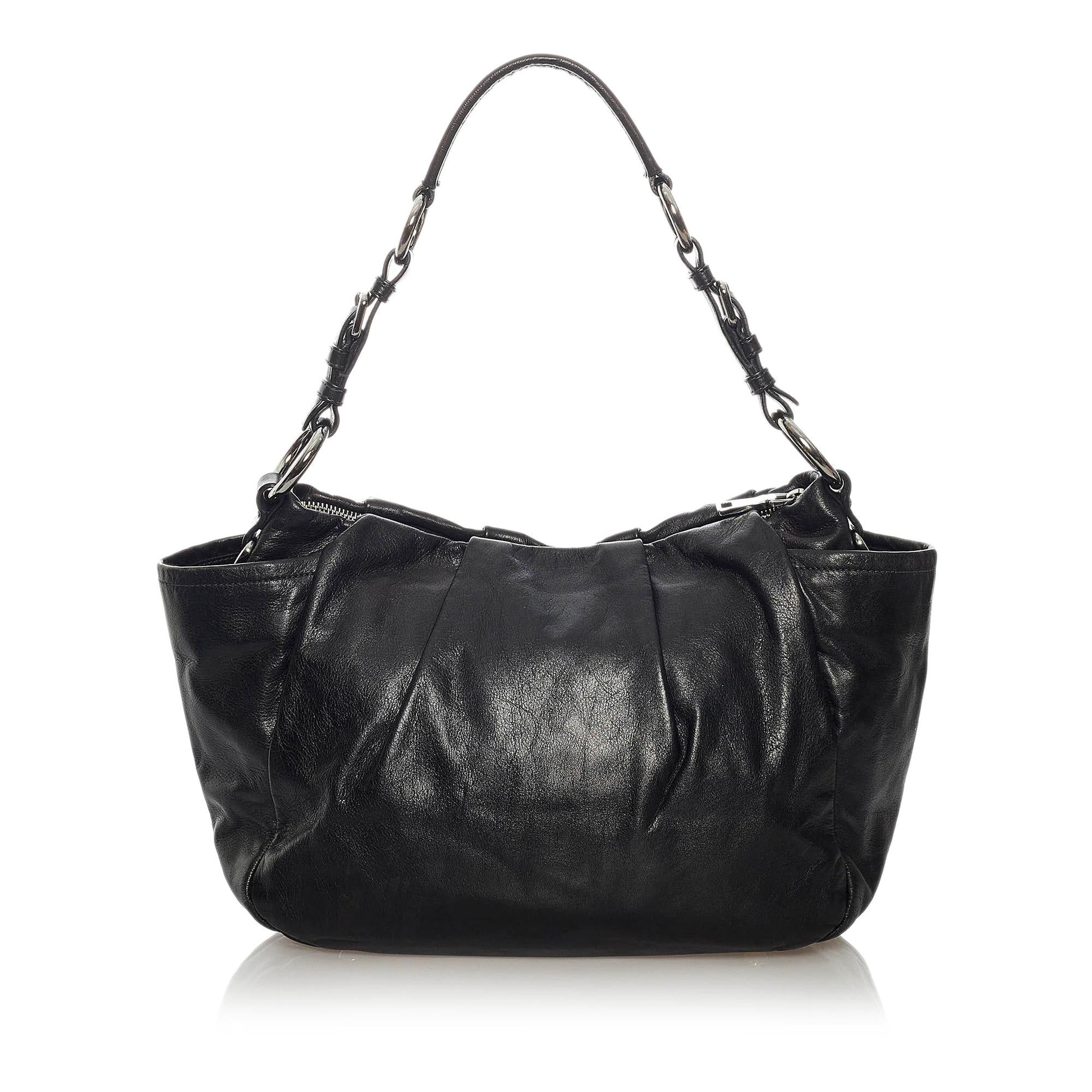 Prada Leather Shoulder Handbag Style 35 - Rovelle Bags