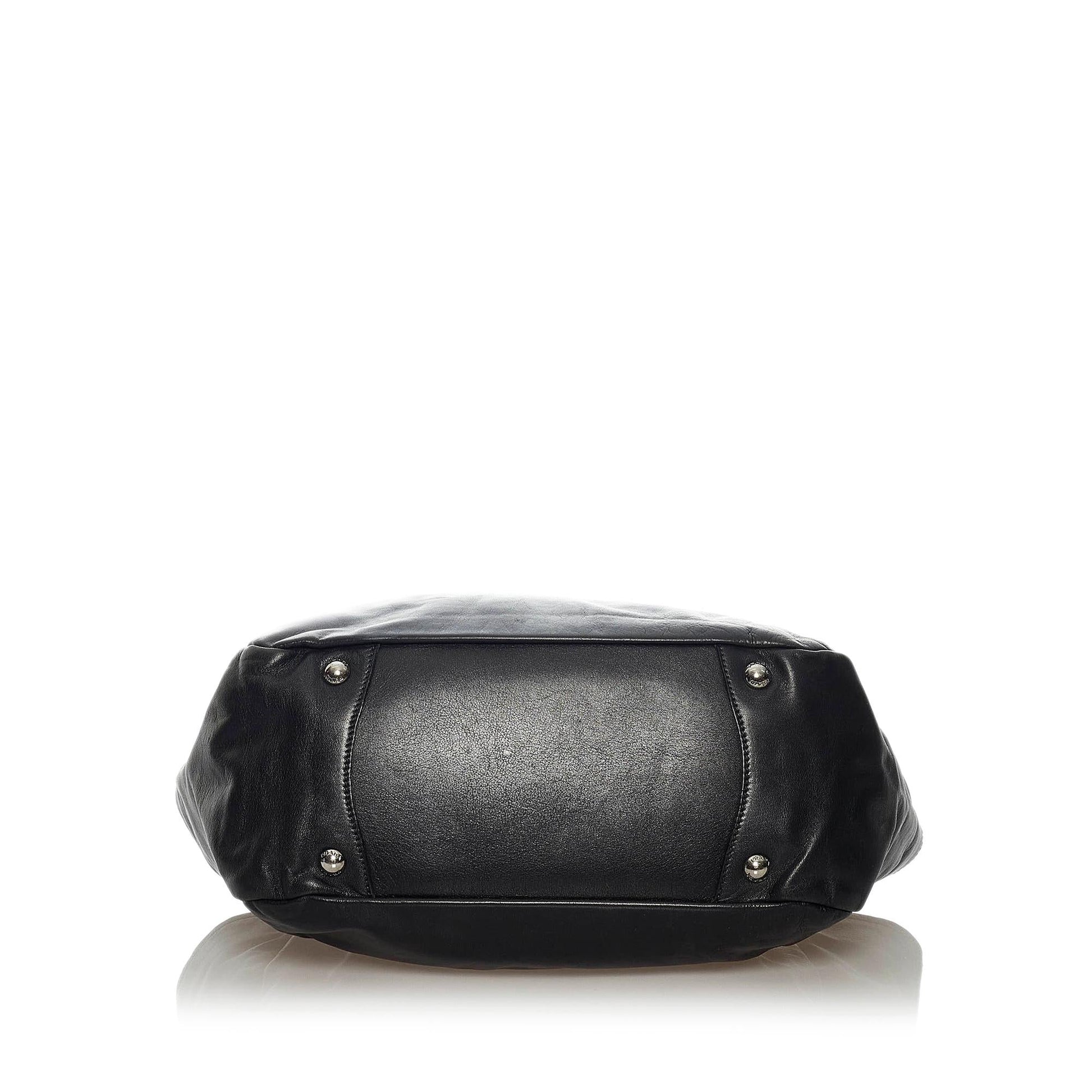 Prada Leather Shoulder Handbag Style 35 - Rovelle Bags