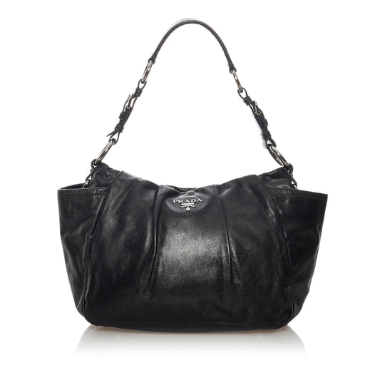 Prada Leather Shoulder Handbag Style 35 - Rovelle Bags