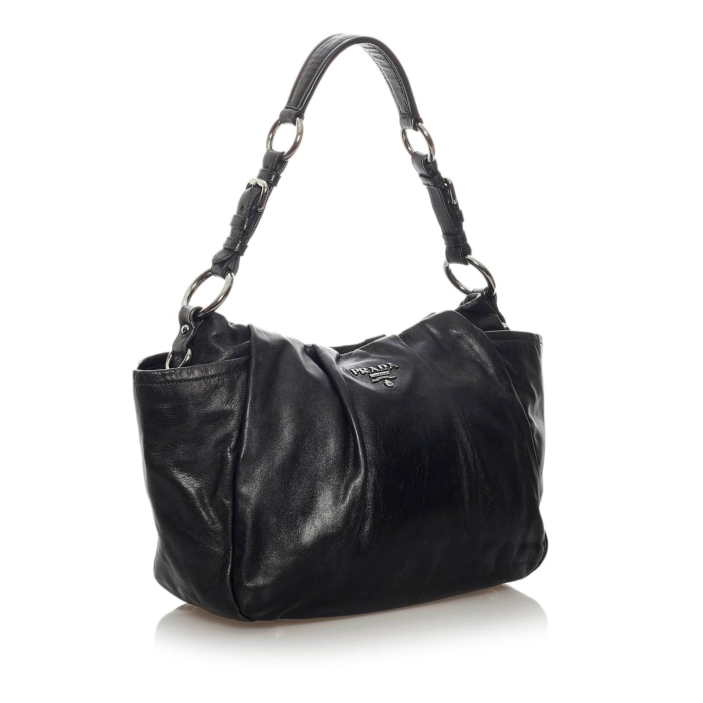 Prada Leather Shoulder Handbag Style 35 - Rovelle Bags