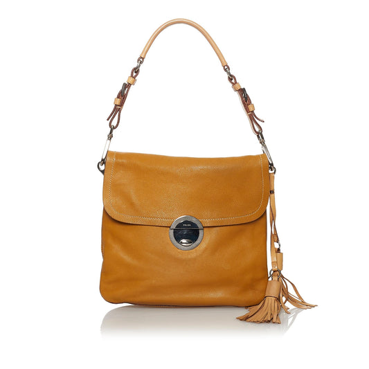 Prada Leather Shoulder Handbag Style 30 - Rovelle Bags