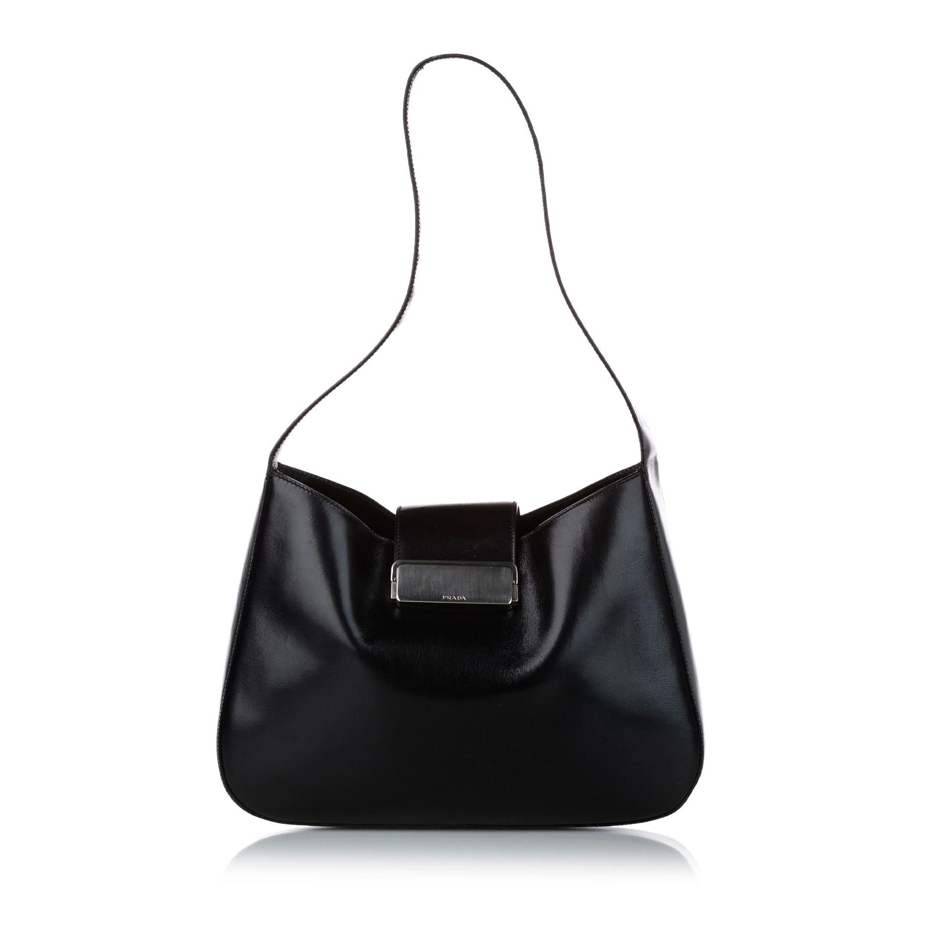 Prada Leather Shoulder Handbag Style 27 - Rovelle Bags