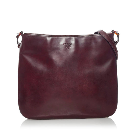 Prada Leather Shoulder Handbag Style 26 - Rovelle Bags