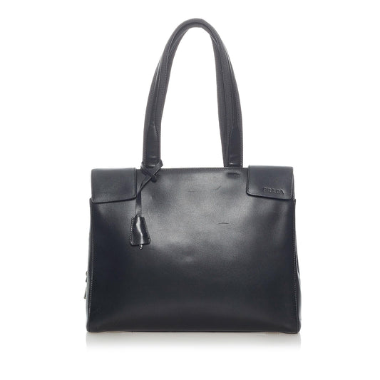 Prada Leather Shoulder Handbag Style 24 - Rovelle Bags