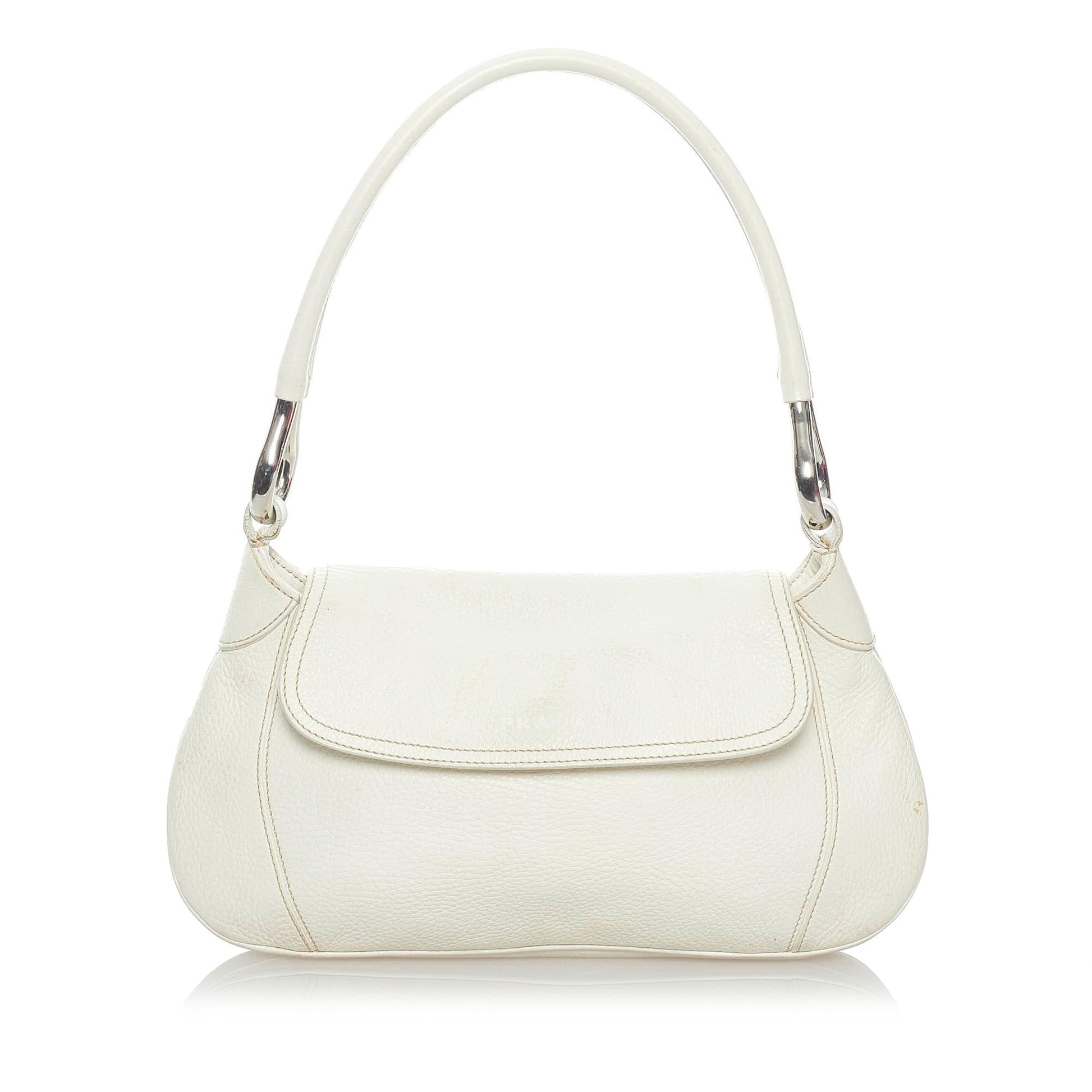 Prada Leather Shoulder Handbag Style 22 - Rovelle Bags