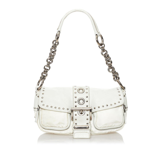 Prada Leather Shoulder Handbag Style 19 - Rovelle Bags