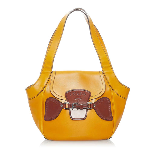Prada Leather Shoulder Handbag Style 16 - Rovelle Bags