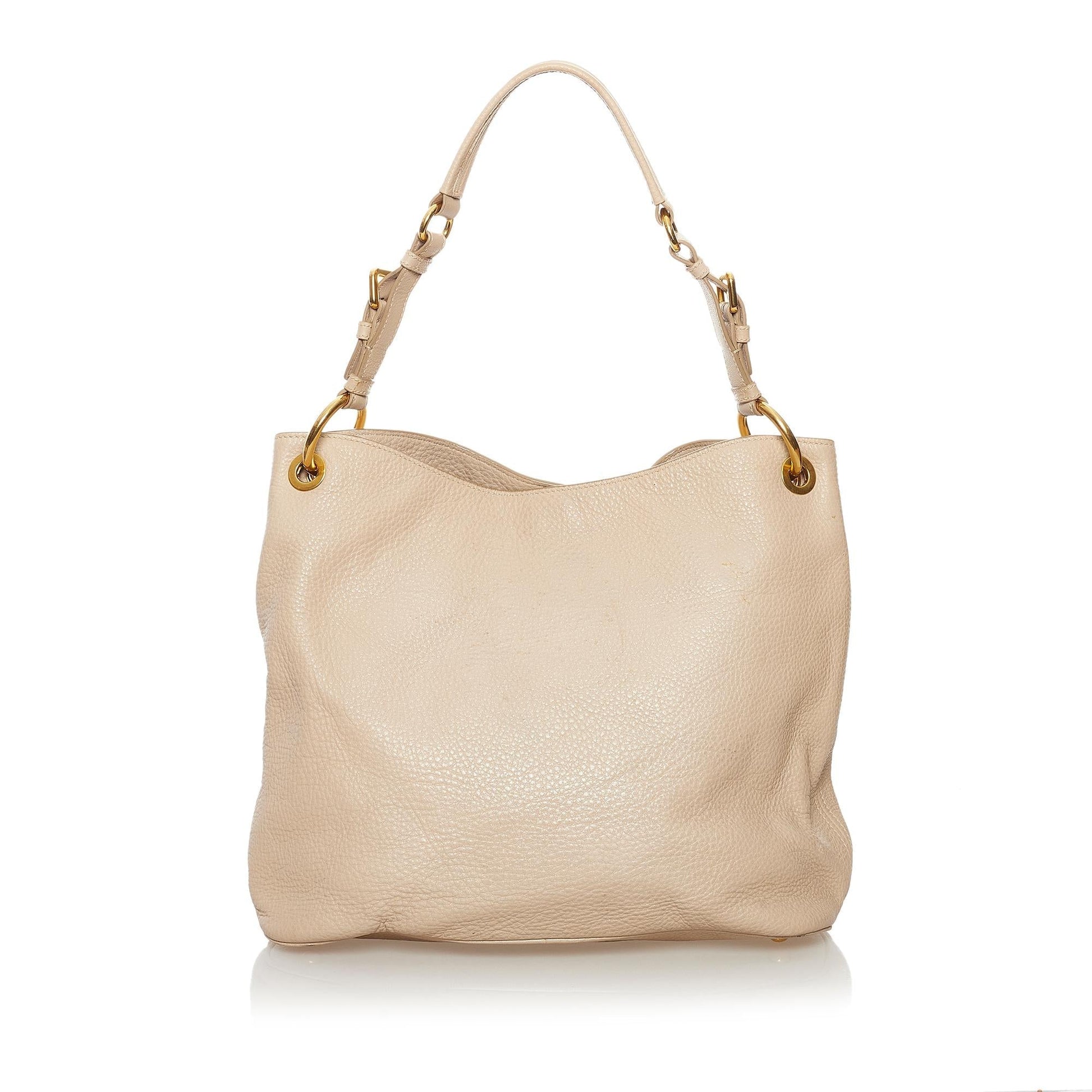 Prada Leather Shoulder Handbag Style 17 - Rovelle Bags