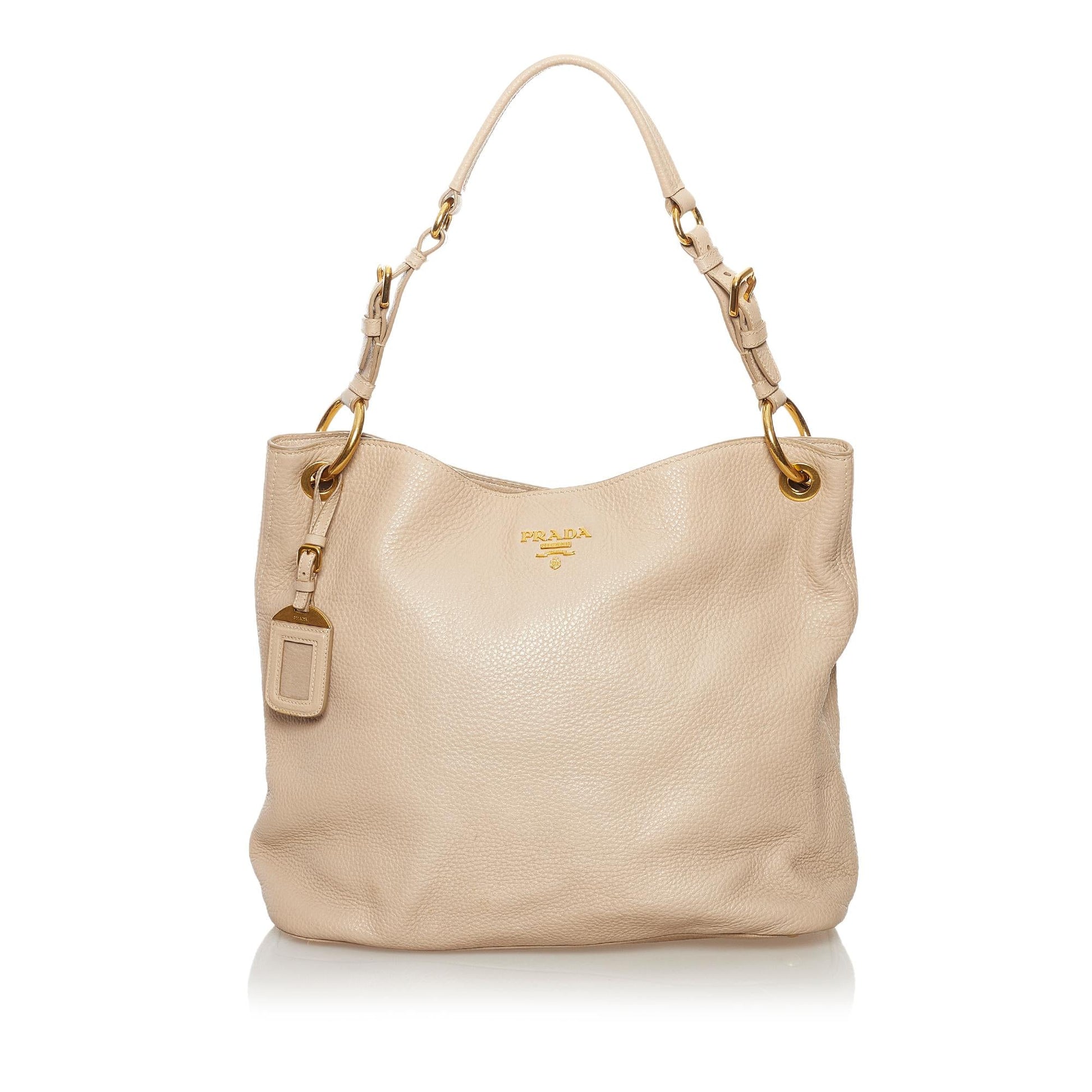 Prada Leather Shoulder Handbag Style 17 - Rovelle Bags