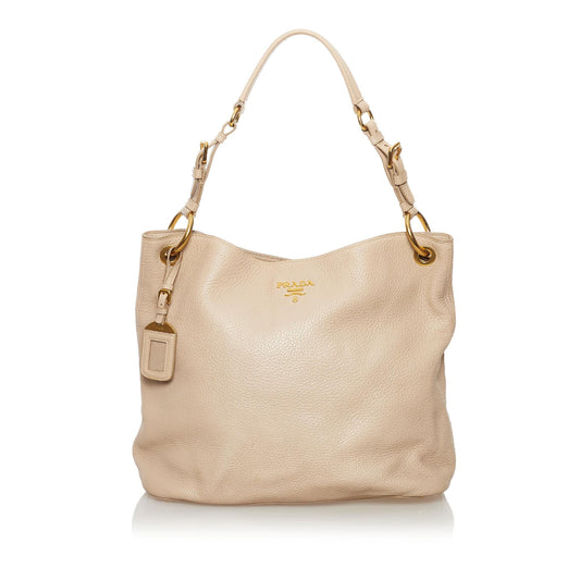 Prada Leather Shoulder Handbag Style 17 - Rovelle Bags