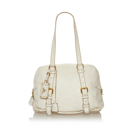 Prada Leather Shoulder Handbag Style 15 - Rovelle Bags