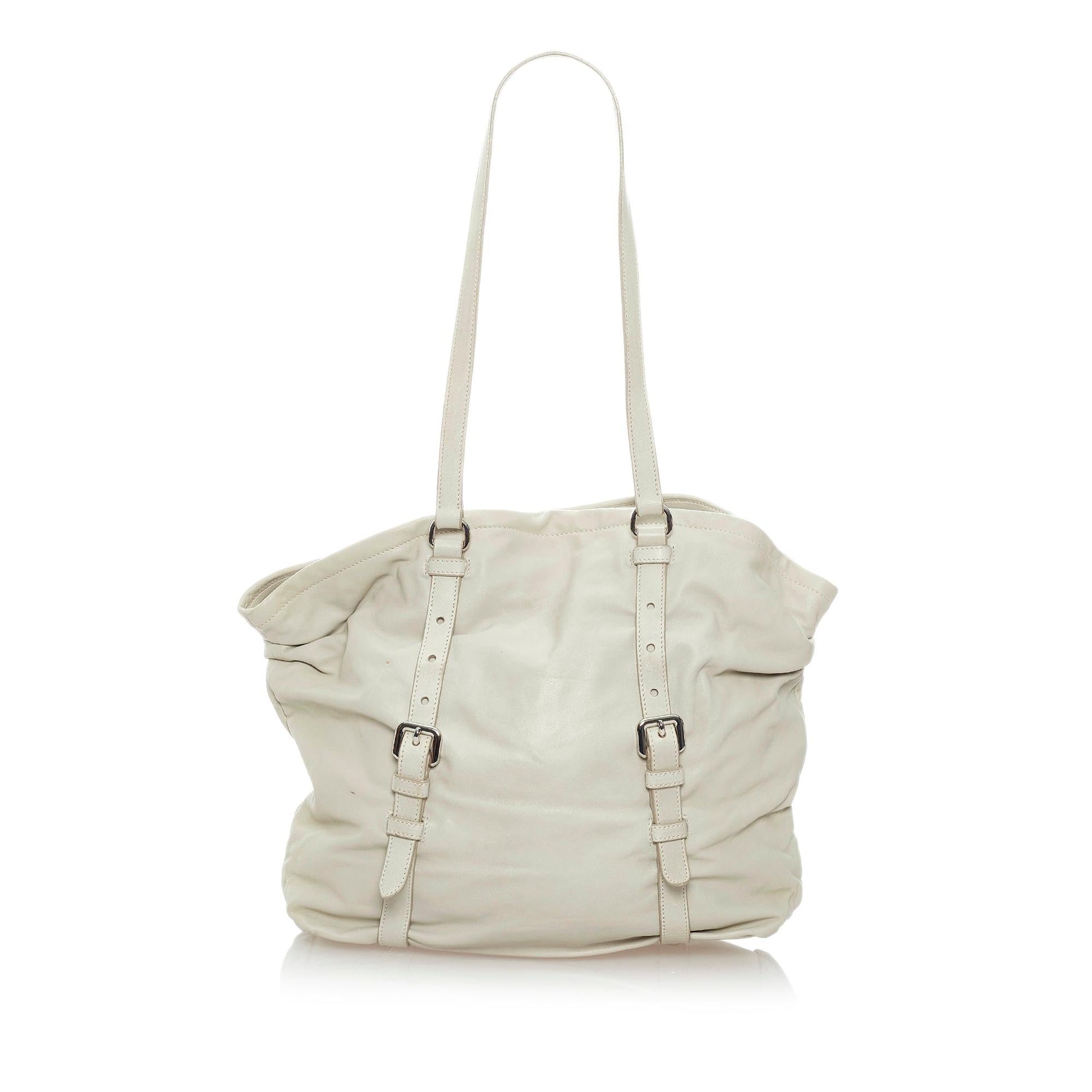 Prada Leather Tote Handbag Style 10 - Rovelle Bags