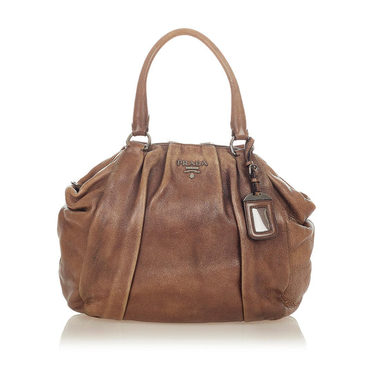Prada Leather Tote Handbag Style 7 - Rovelle Bags