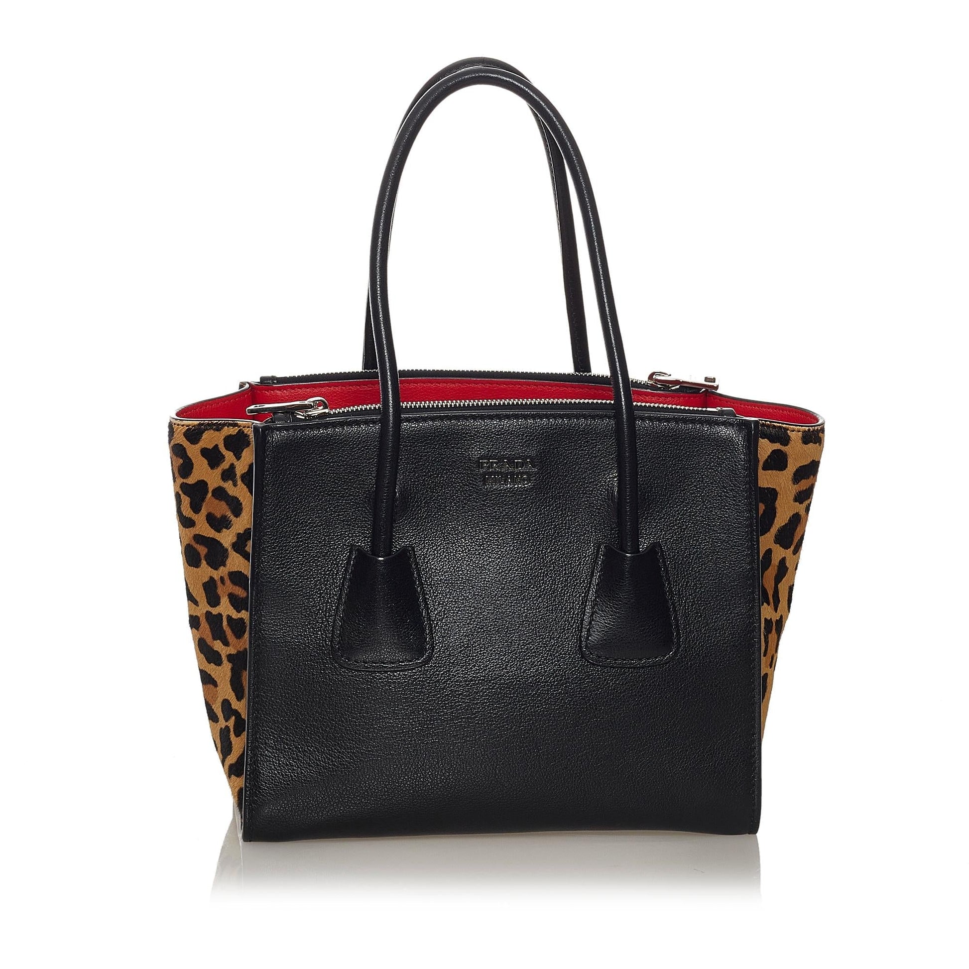 Prada Leather Twin Pocket Satchel - Rovelle Bags