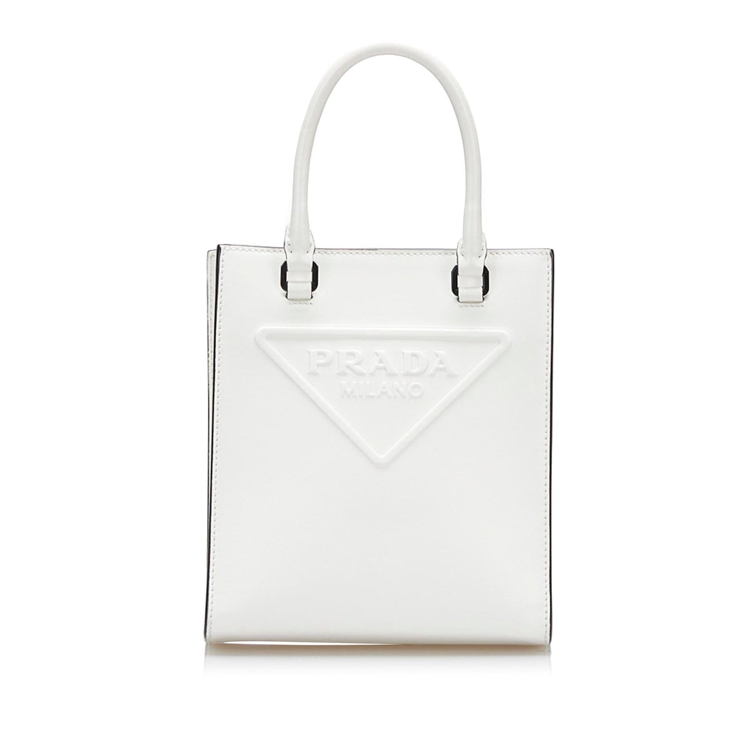Prada Logo Embossed Mini Tote - Rovelle Bags