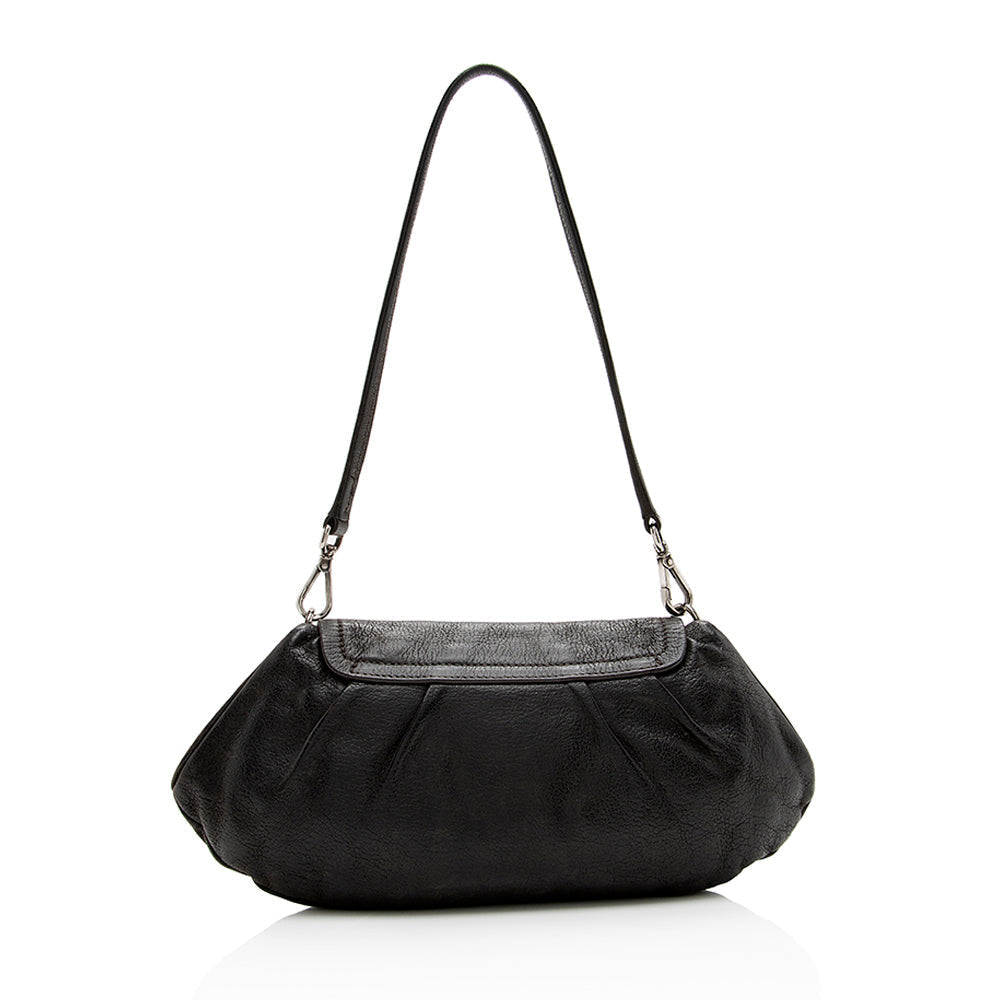 Prada Nappa Embellished Pushlock Shoulder Bag - Rovelle Bags