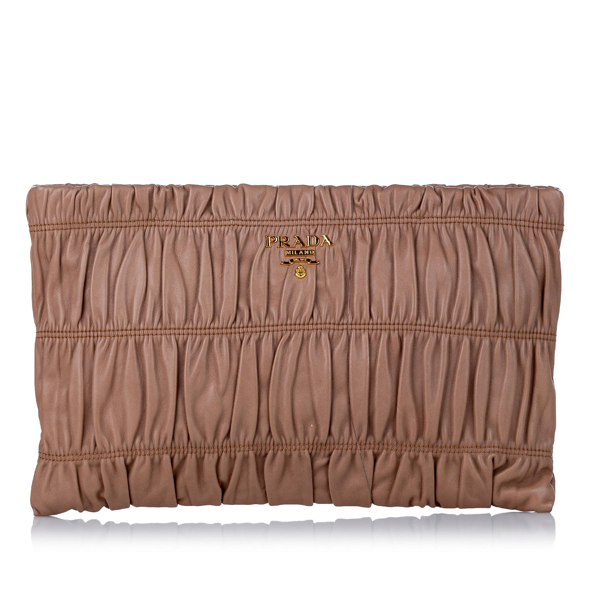 Prada Nappa Gaufre Clutch Bag Handbag Style 2 - Rovelle Bags