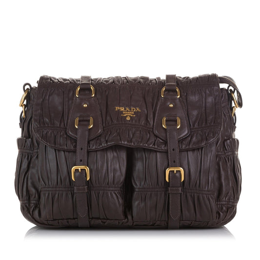 Prada Nappa Gaufre Messenger Bag - Rovelle Bags