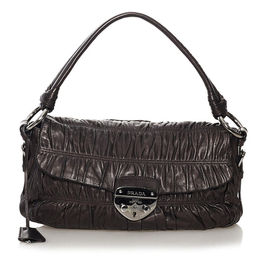 Prada Nappa Gaufre Sound Lock Shoulder Bag - Rovelle Bags