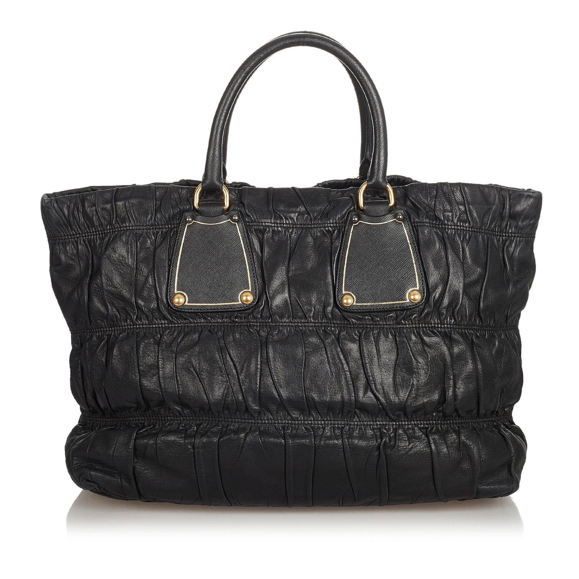 Prada Nappa Gaufre Tote Handbag Style 2 - Rovelle Bags