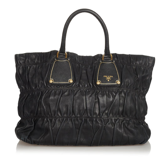 Prada Nappa Gaufre Tote Handbag Style 2 - Rovelle Bags