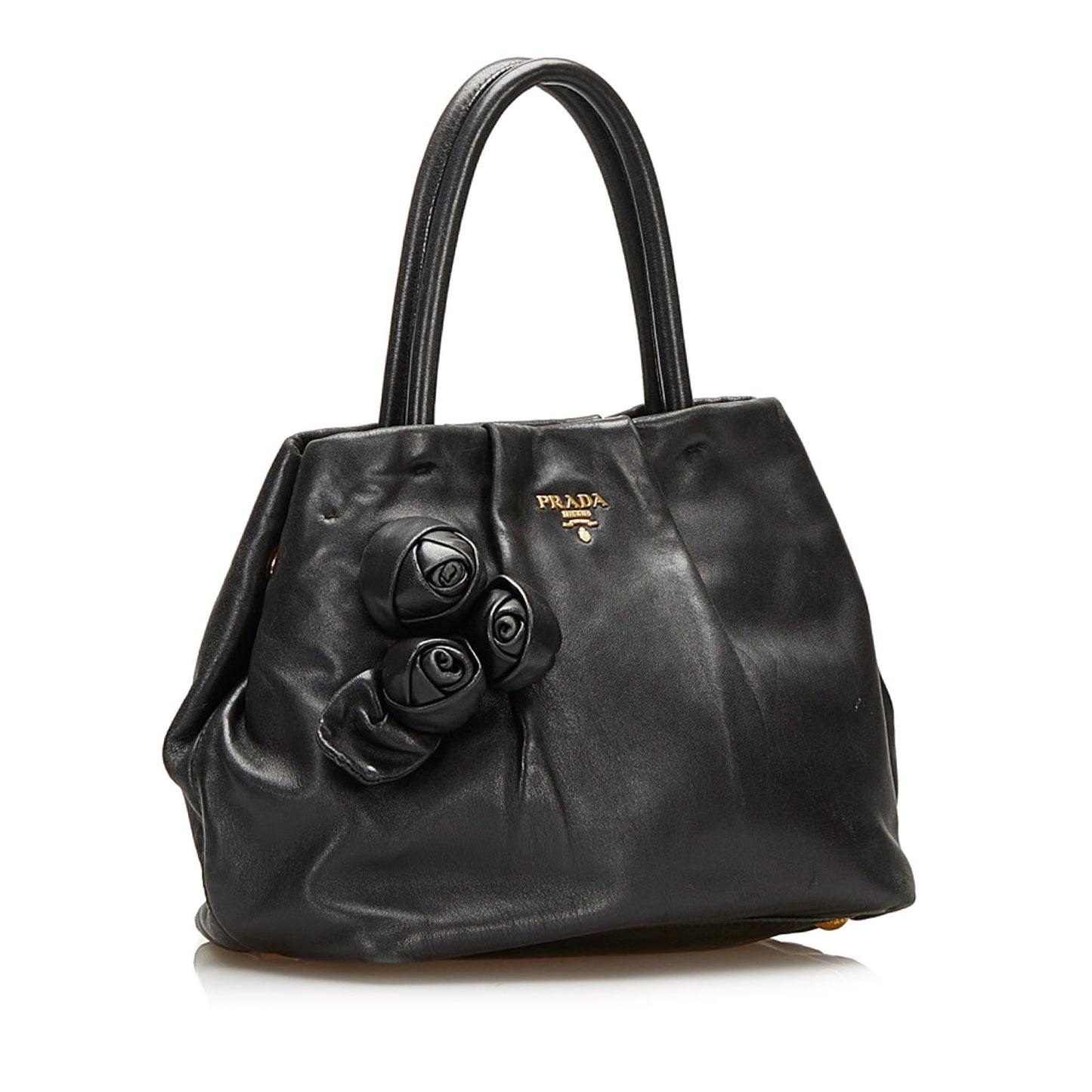 Prada Nappa Rose Leather Satchel - Rovelle Bags