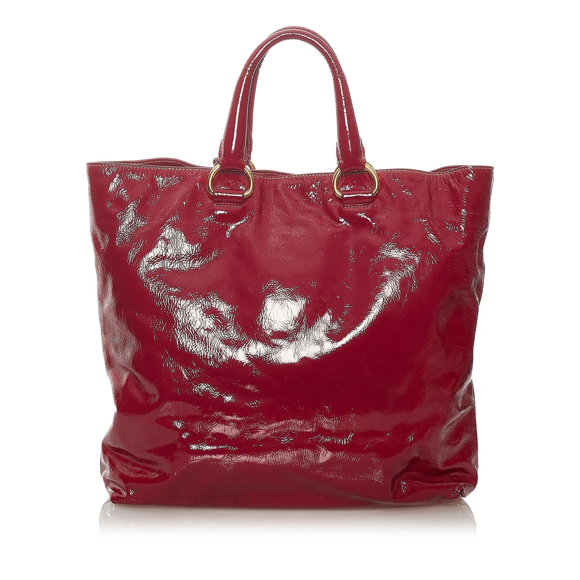 Prada Patent Leather Satchel Style 2 - Rovelle Bags