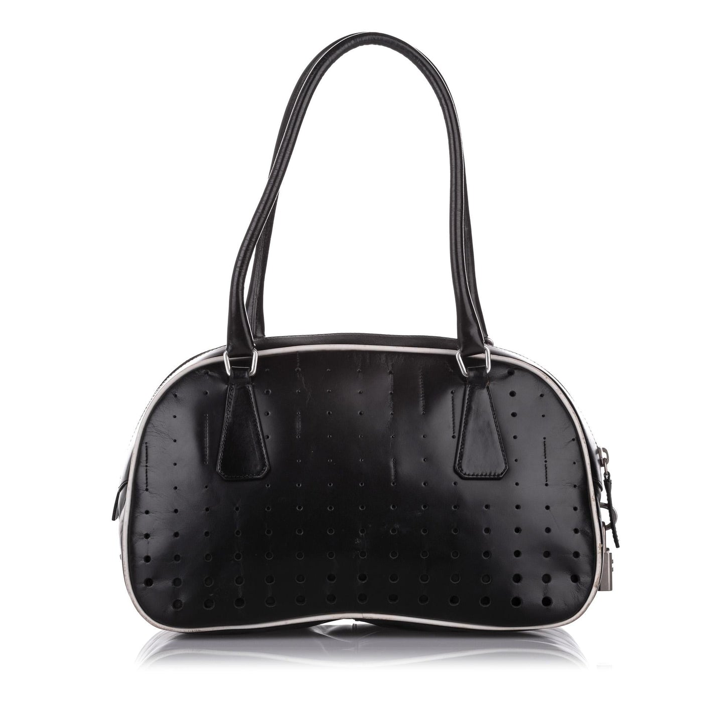 Prada Perforated Leather Shoulder Bag - Rovelle Bags