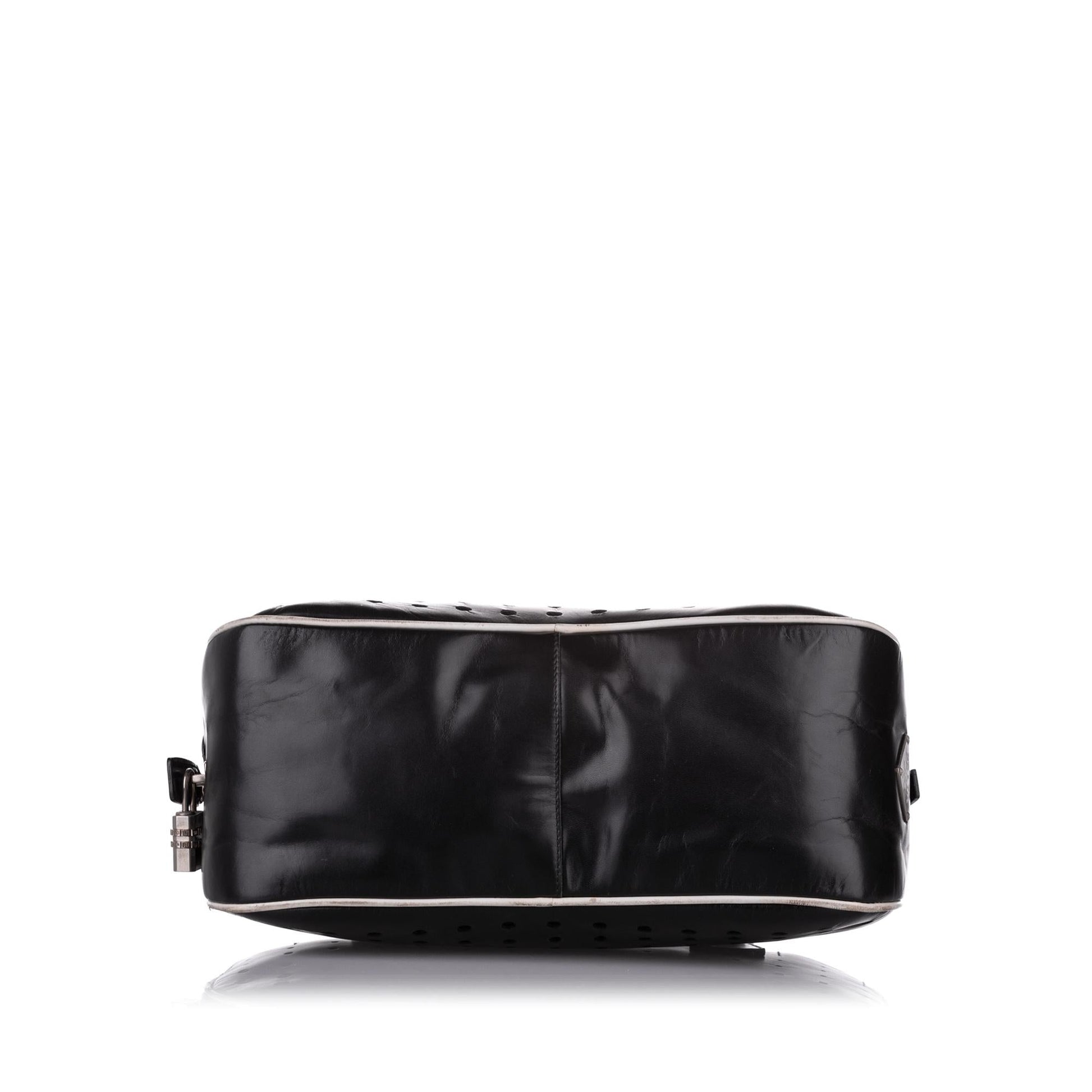 Prada Perforated Leather Shoulder Bag - Rovelle Bags