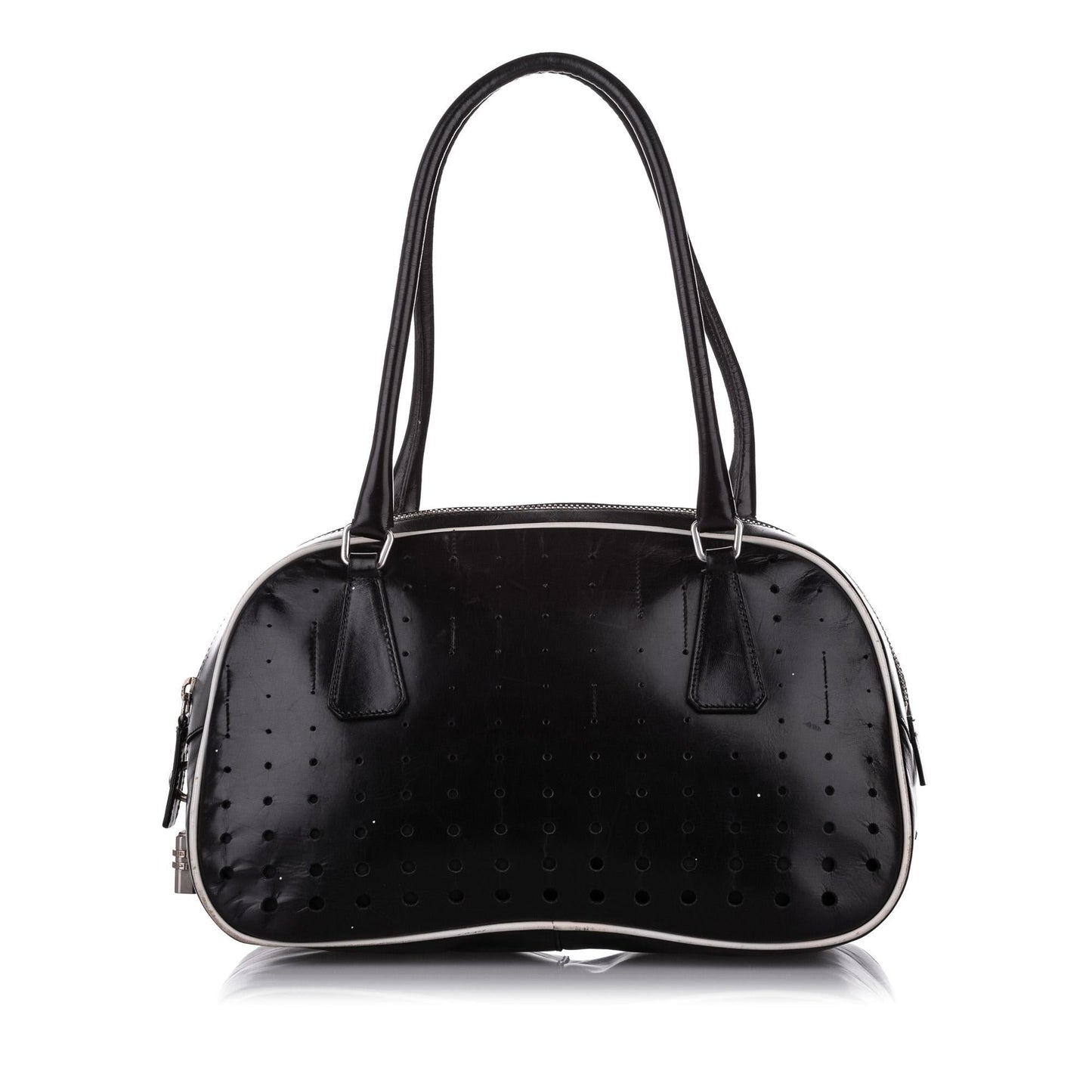 Prada Perforated Leather Shoulder Bag - Rovelle Bags