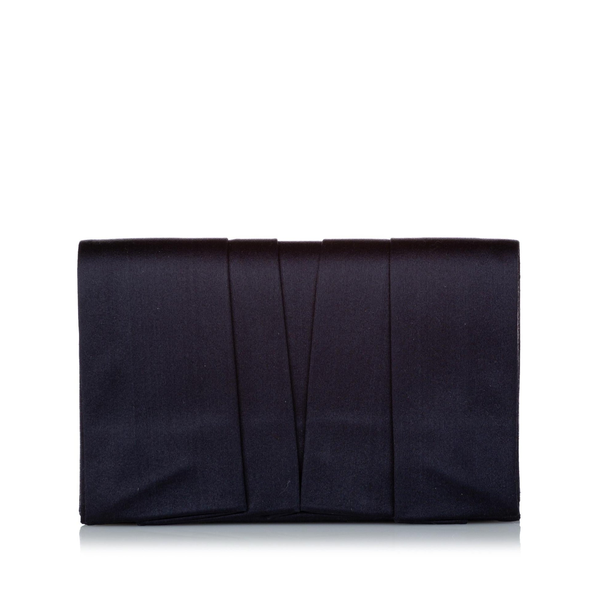 Prada Pleated Satin Clutch Bag - Rovelle Bags