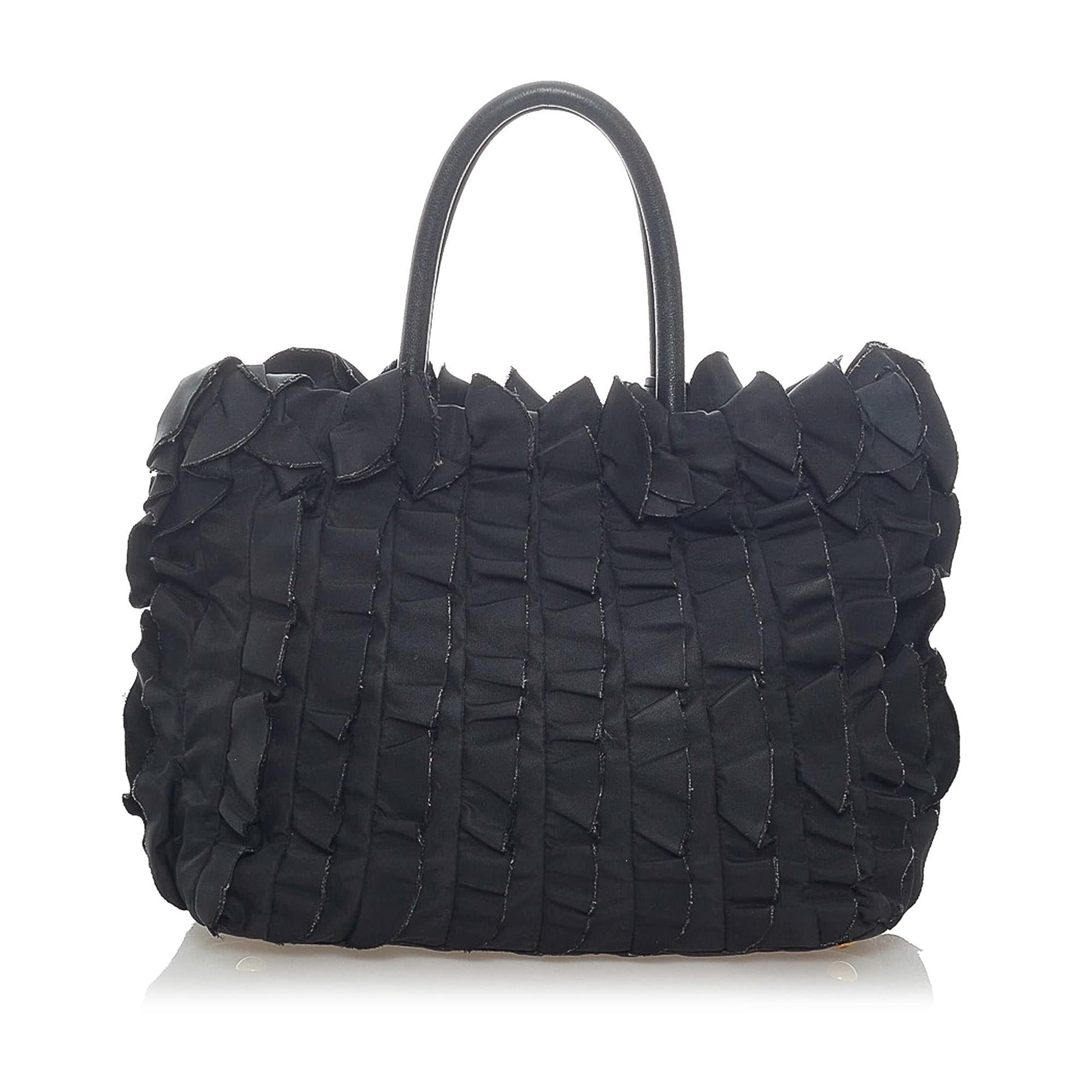 Prada Pleated Tessuto Tote Bag - Rovelle Bags