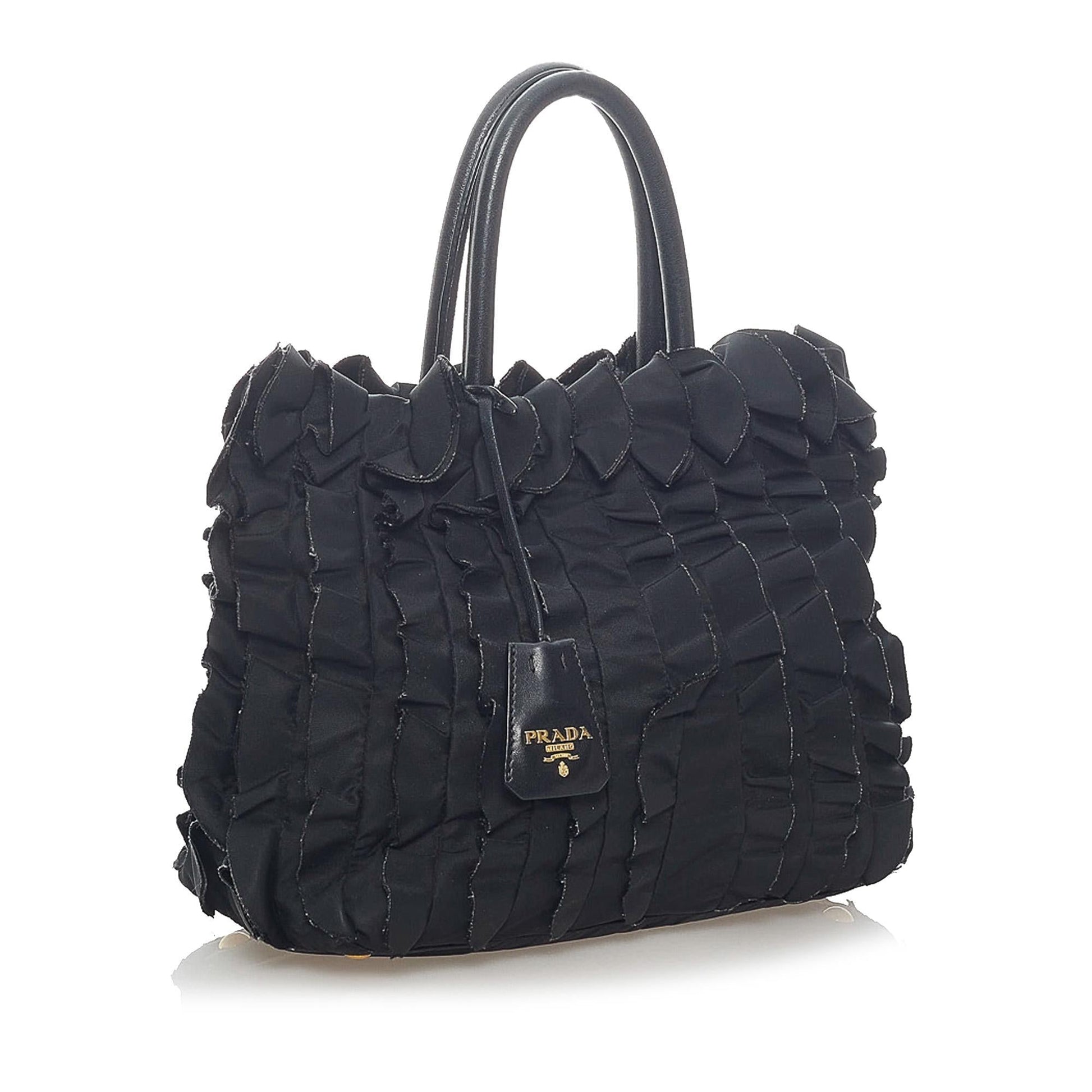 Prada Pleated Tessuto Tote Bag - Rovelle Bags