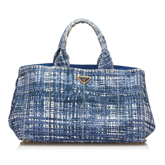 Prada Printed Canapa Handbag - Rovelle Bags