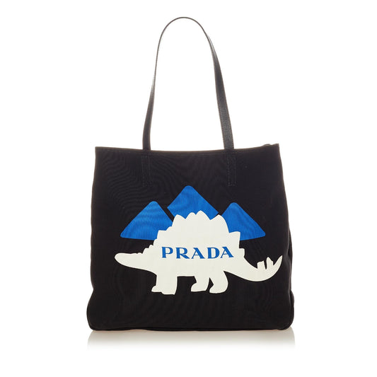 Prada Printed Canvas Tote Handbag - Rovelle Bags