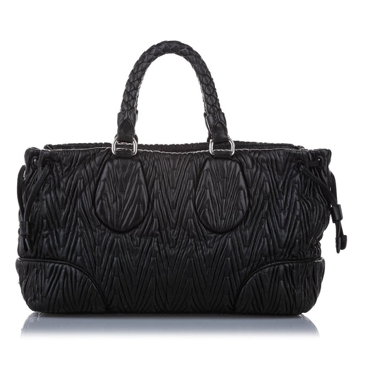 Prada Quilted Leather Satchel - Rovelle Bags
