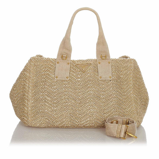 Prada Raffia Satchel - Rovelle Bags