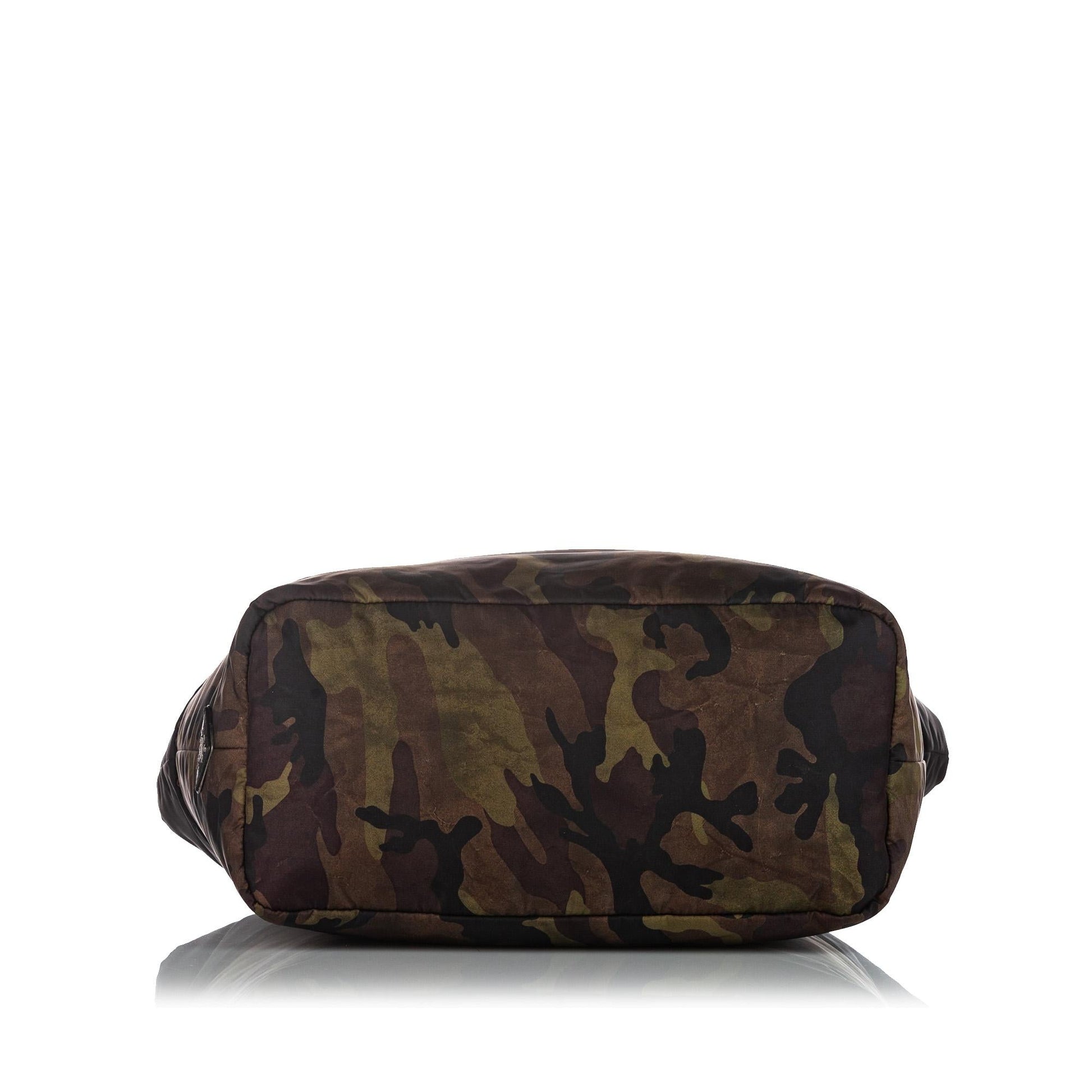 Prada Reversible Tessuto Camouflage Tote Bag - Rovelle Bags