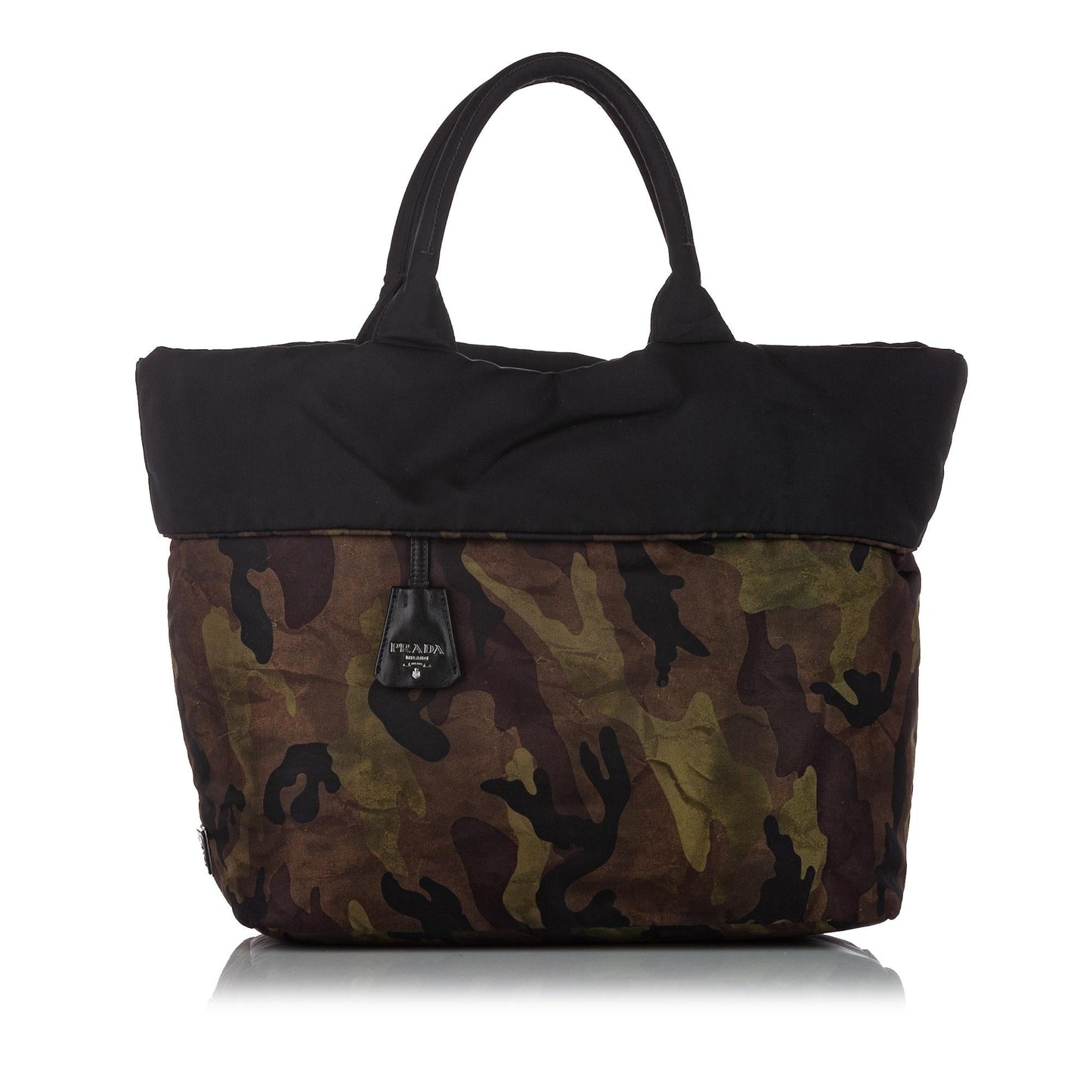 Prada Reversible Tessuto Camouflage Tote Bag - Rovelle Bags